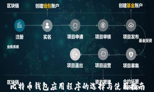 
比特币钱包应用程序的选择与使用指南