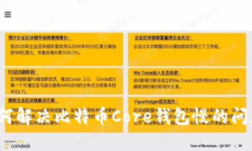 如何解决比特币Core钱包慢的问题？